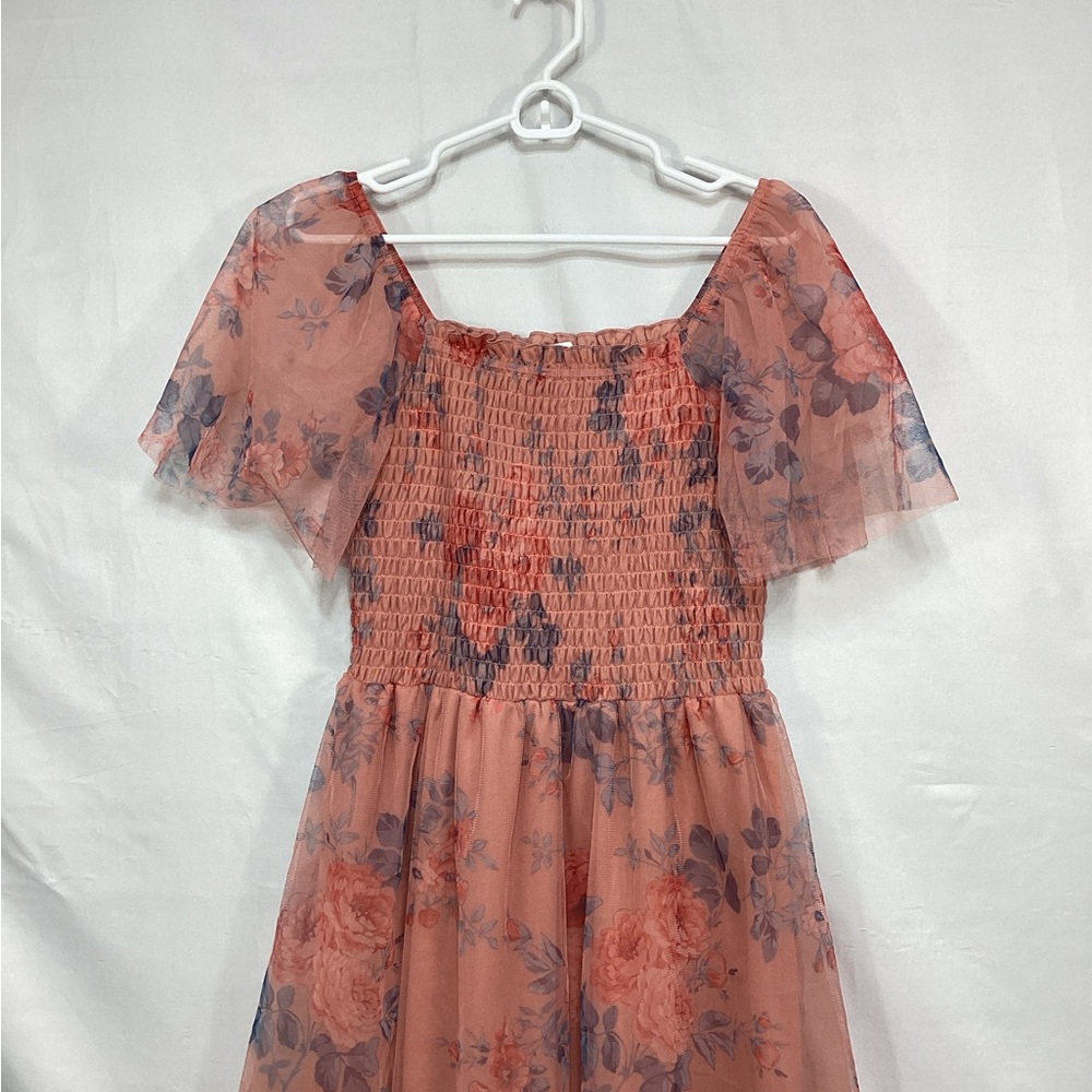 NWT Baltic Born large Tivoli Tulle dress in coral - Picture 14 of 15